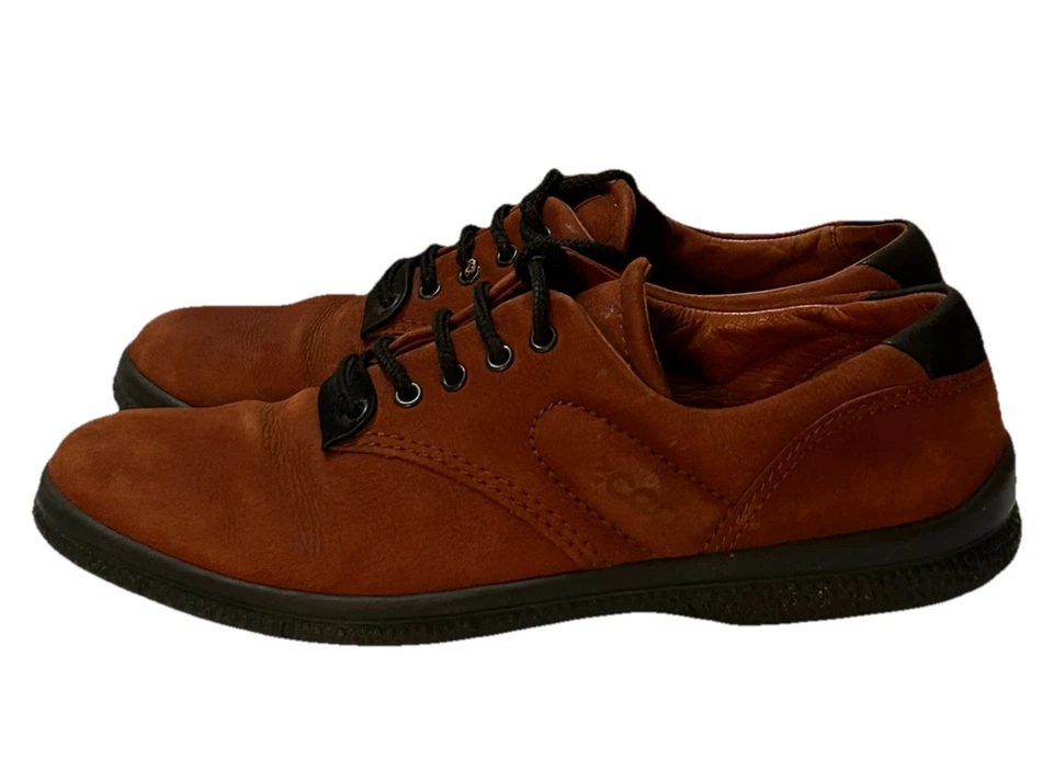 Ecco Women’s Size 8/8.5 (39D) Brown Leather Suede Lace Up Oxfords EUC - Image 3 of 4