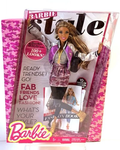 2013 MATTEL- CBJ35  BARBIE STYLE - NIKKI D0LL w/FASHION BOOK - NEW - UNOPENED