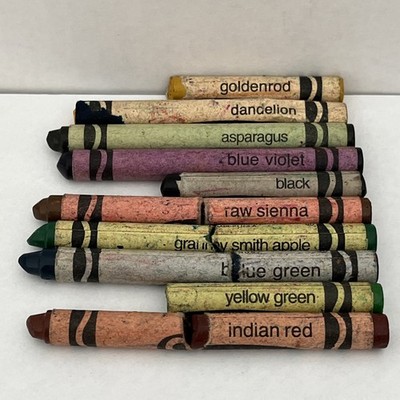 Mixed Lot Vintage Crayola Crayon 1990 Binney & Smith USA Collectible Retired