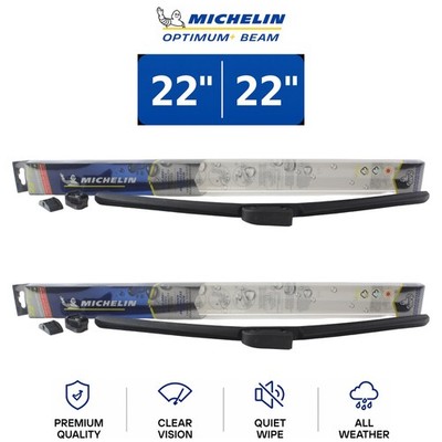 Michelin Optimum+ Beam 22''/22'' Wiper Blade Set 2-Pc For Ram 3500 11-26