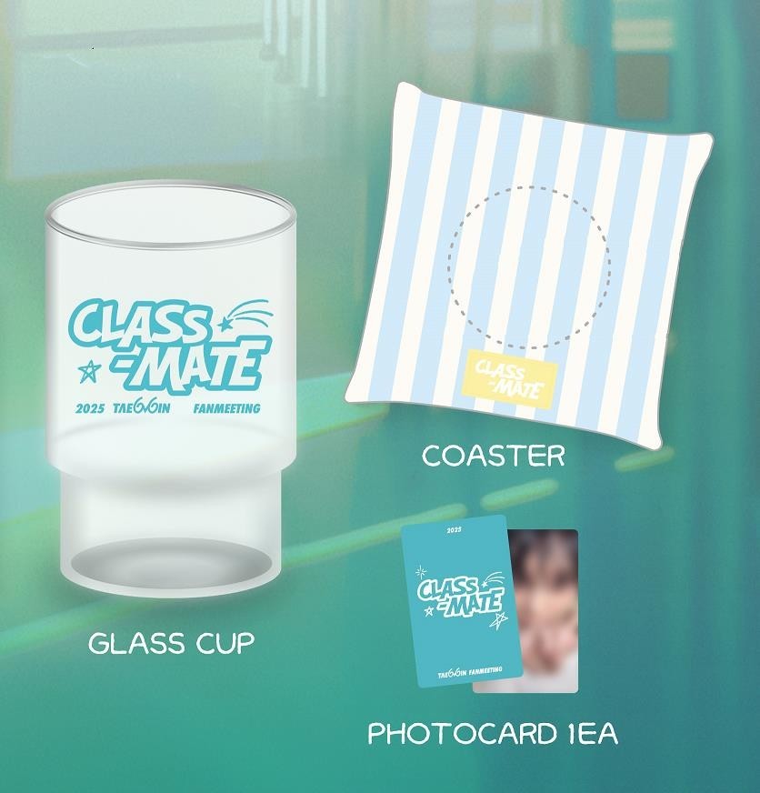 TAEMIN FANMEETING CLASS-MATE グラス　トレカ　×2 2025 TAEMIN FANMEETING CLASS-MATE SHINEE OFFICIAL MD GLASS