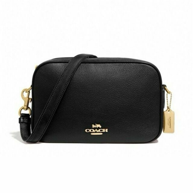 Coach F75818 Jes Crossbody Bag - Black/Gold Camara Bag NWOT