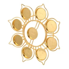 Flower Shaped Candle Holder Lotus Tealight Decor Diwali Gifts for Friends