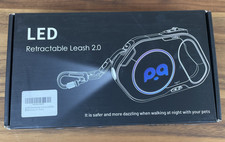LED Retractable Dog Leash Retractable with Flashlight 16 Feet Heavy Dog Pink NEW