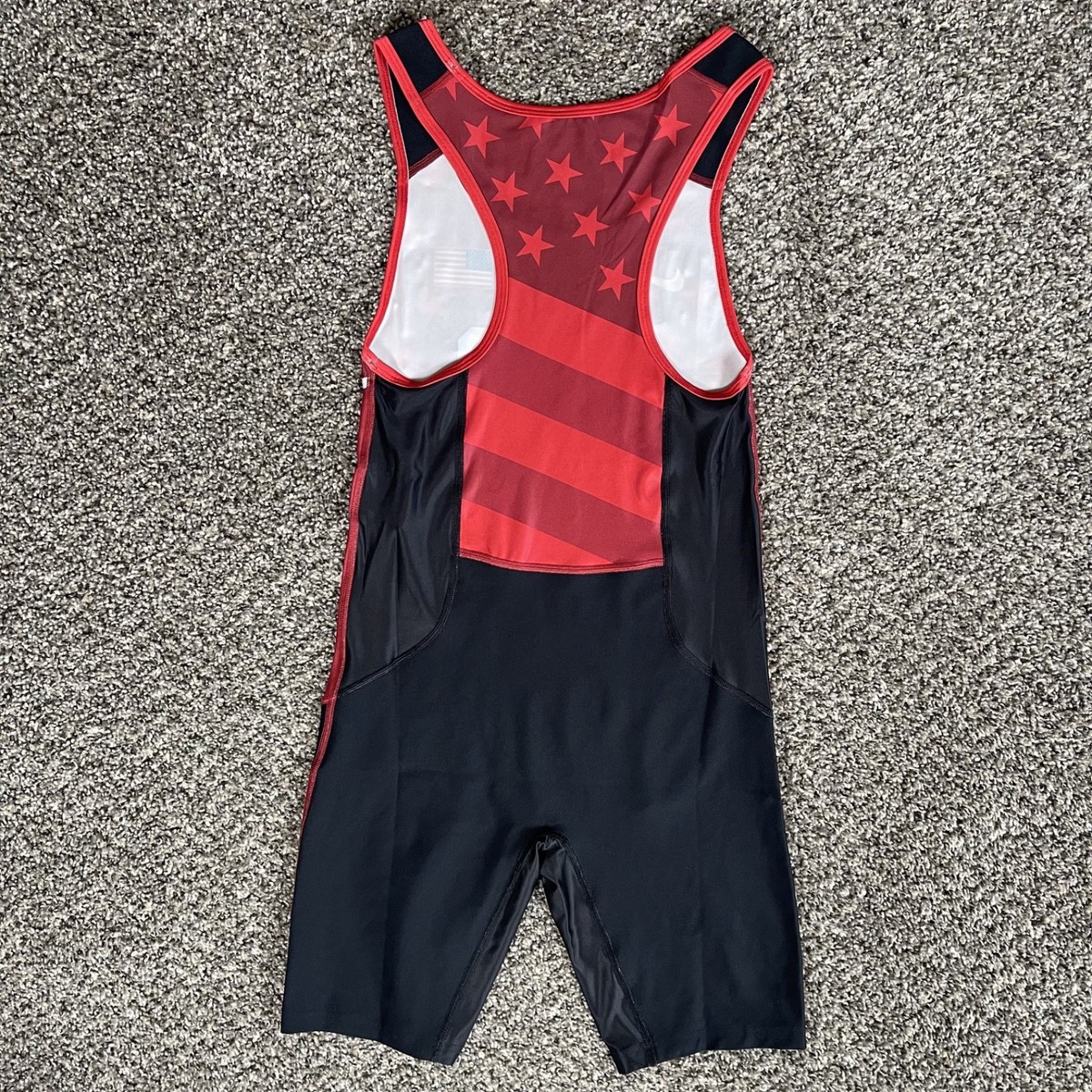 EGDE／『STARS AND STRIPES』シングレット S-M Nike USA Weightlifting Singlet Men's Size Small Red Stars