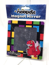 Vintage Neopets Illusen Colorbok Magnet Mirror GRARRL Red Dinosaur 2003 In Pack