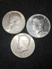 Kennedy Half Dollars  1968d And 2  1966 Silver