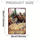 Tin Metal Signs Home Décor "Winchester World Standard High-Power Rifle And Ammun