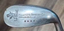 Antique Vtg Hillerich Bradsby Lo Skore Hickory Wood Shaft Golf Club Mashie Niblc