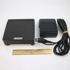 【Excellent】Nintendo GameBoy Advance SP Onyx Black Console Charger #Ret0811/01