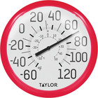 Big & Bold 13.25-Inch Lilac Wall Thermometer - Indoor/Outdoor, Easy Read