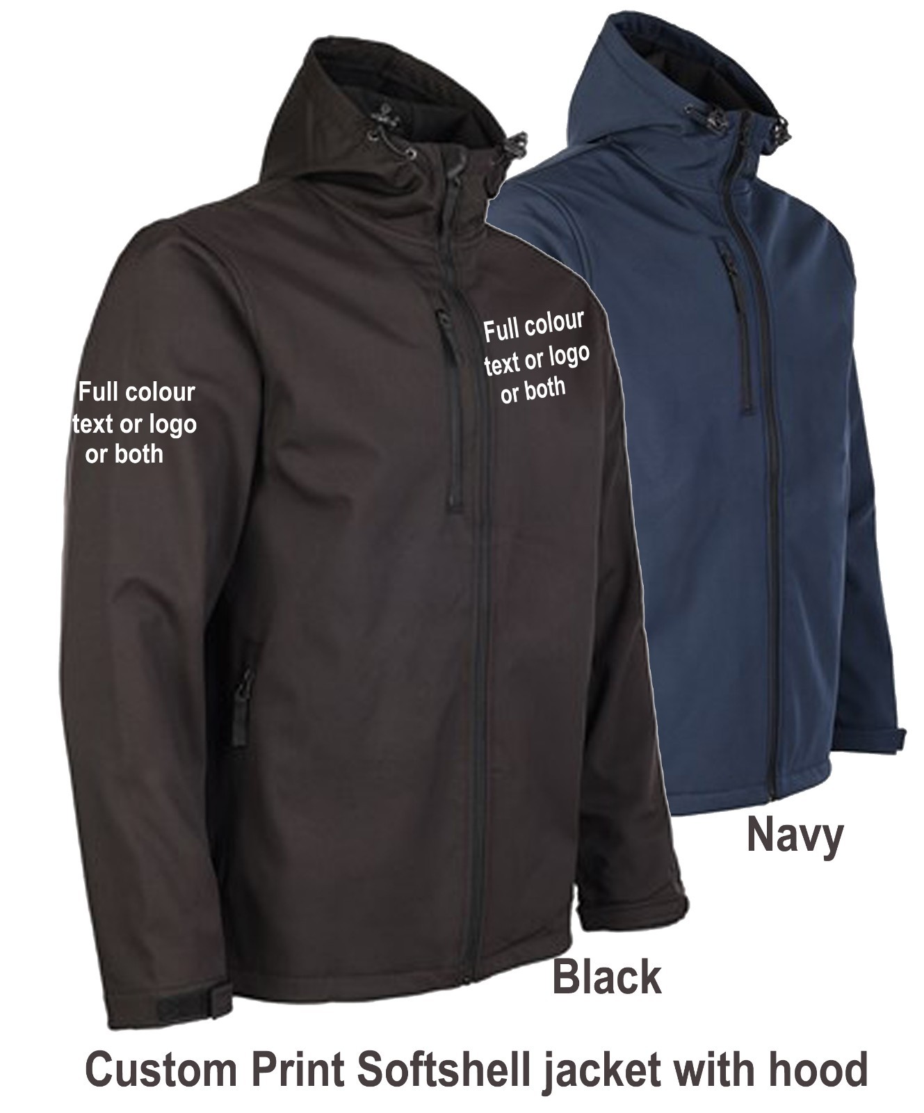 Custom Printed Windproof Men Ladies Breathable Water Resistant Softshell jacket