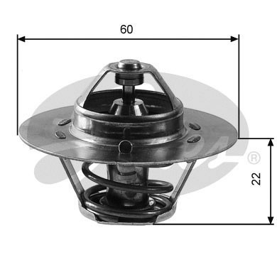 5x ✅Fits GATES TH12488G1 THERMOSTAT 1.3I (HP 047121111A-KPL. WITH HO ⭐UK Seller⭐
