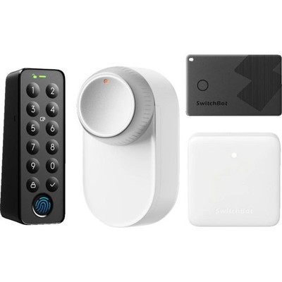 SWITCHBOT Smart-Lock-System Ultra Bundle weiß Elektronisches Türschloss Weiß