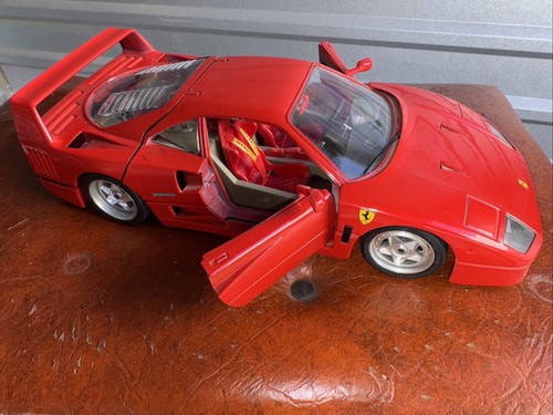 Bburago 1987 Ferrari F40 rot Maßstab 1:18 Diecast Modellauto Original Burago - Bild 2 von 6