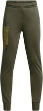 Under Armour Boys Youth Green Fleece Joggers Size Youth Large YL