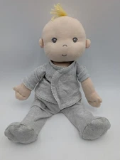 Pottery Barn Kids Cloth Gray Eyes Outfit Blond 15 Inch Stuffed Toy