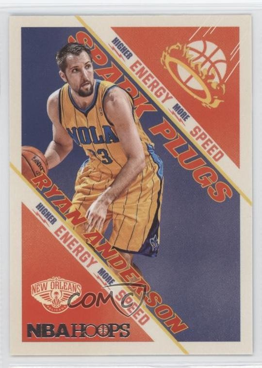 2013-14 NBA Hoops Spark Plugs Ryan Anderson #3 1c6