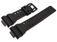 Casio G-Shock Ersatzband GAW-100BR-1A GAS-100BR-1A Resin Schwarz Und Orange