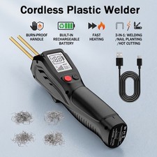 Cordless Plastic Welder Portable USB Charging Plastic Welding Kit LCD Display