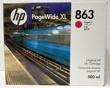 New Genuine HP 863 Magenta Ink Cartridge Box PageWide XL 3920 500ml