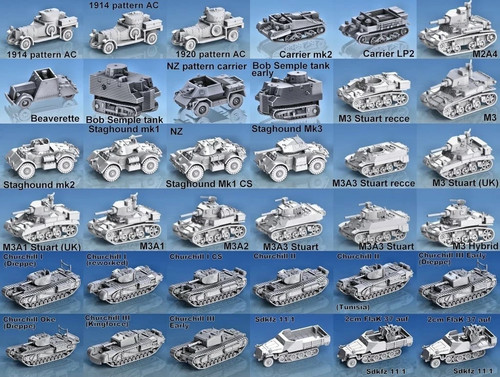 Part D, 3 Pack UK British Tanks and Vehicles 1/72 WWII Wargames Tabletop - 第 7/13 張圖片