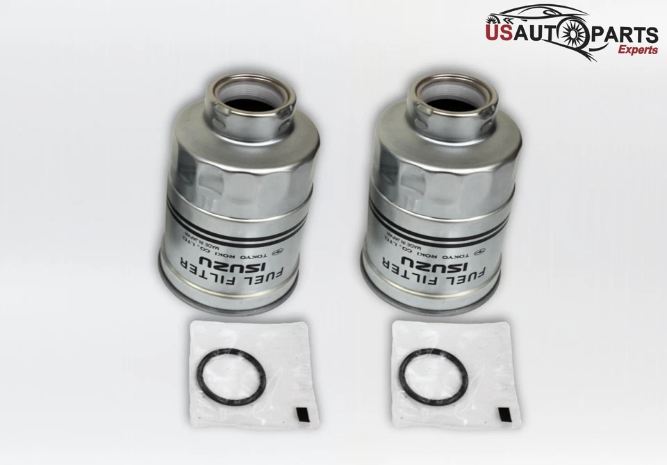Cantidad 2 - Elemento de filtro de combustible Isuzu genuino de alta eficiencia para NQR NPR 4HK1 05-23 Foto 2 de 4