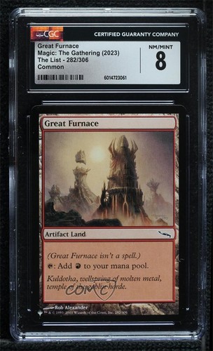2020 Magic: The Gathering - The List Reprints Great Furnace #282 CGC 8