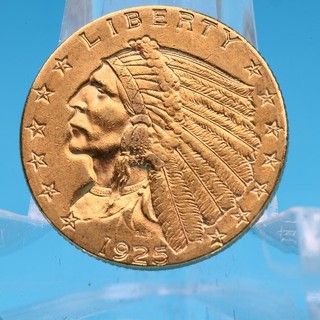 USA 2 5 $ 1925 D Indian Head Eagle 4 18 Gramm 900 Gold Vz