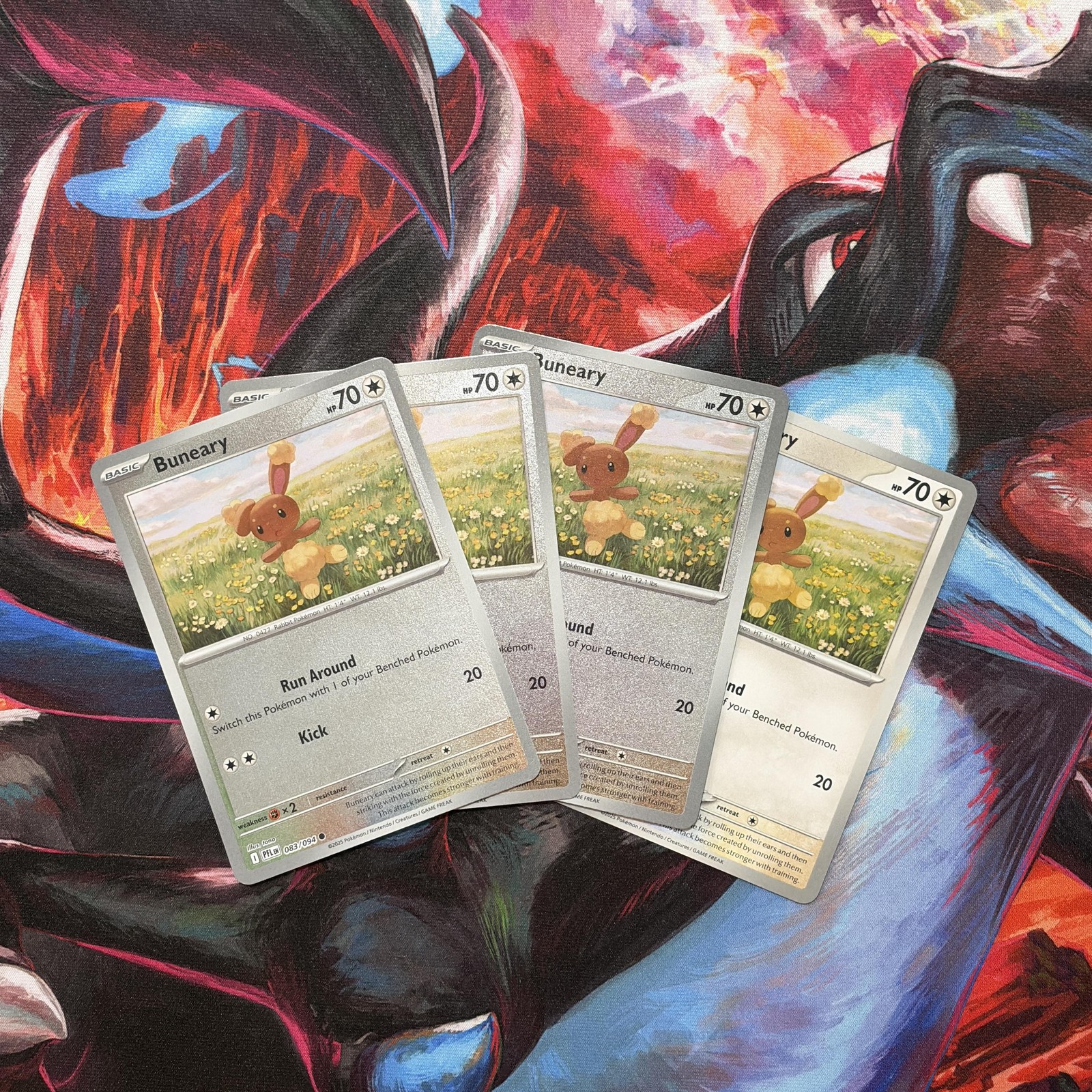 Buneary 083/094 Playset 4x Pokemon TCG (3x Reverse Holo)