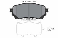 1 X Bremsbelagsatz BremsbeläGe Textar 2572501 FüR Mazda