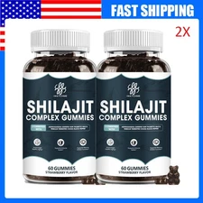 2*Pure 100% Himalayan Organic Shilajit Gummies Shilajit Resin Natural Supplement