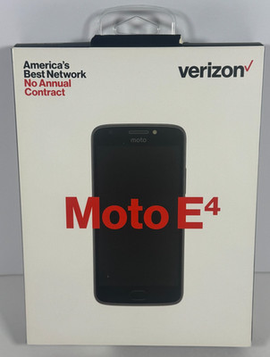 Motorola Moto E4 Go - 16GB - Black Verizon Single Sim 4G LTE No Contract NEW