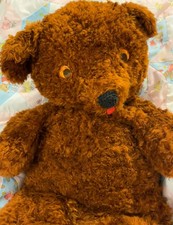 Big Vintage Shaggy Brown Teddy Bear 1950's 0r 1960's 28 in.