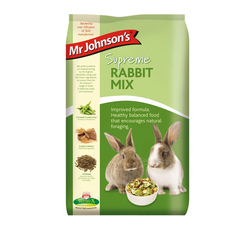 JOHNSON'S Mr Johnsons Supreme Rabbit Mix + Verm X 2.25kg