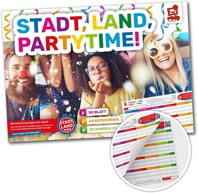 Stadt Land Fluss Partytime Rudy Games Partyspiel iOS Android App Logikspiel Neu