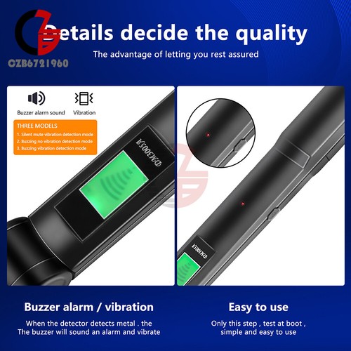 Handheld Metal Detector Security Scanner Detector Three Modes with LCD Display - Picture 9 of 20