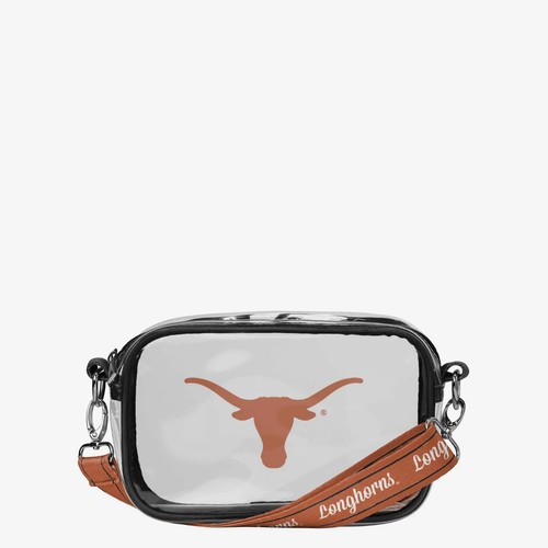 NCAA Texas Longhorns Stadium Team Stripe Clear Crossbody Bag by FOCO - Picture 2 of 2