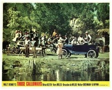 Those Calloways Original Lobby Card Walt Disney Brian Keith Cast Vintage Car 