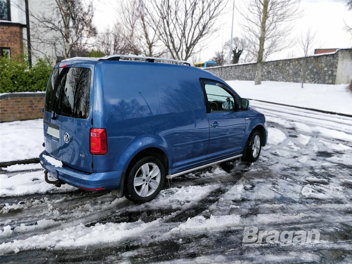 Roof Rails Rack Cross Bars To Fit Volkswagen Caddy Maxi 2015 2021 LWB SILVER