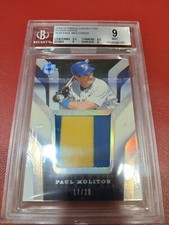 PAUL MOLITOR 2004 Ultimate Jumbo Super Jersey Patch BGS 9 #17/20 Brewers Twins