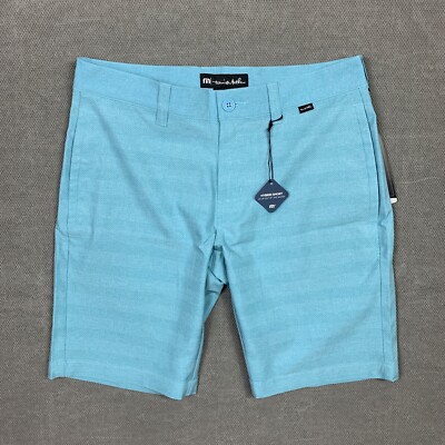Travis Mathew Hybrid Shorts Mens Size 30 Blue Golf Style Stretch Quick Drying