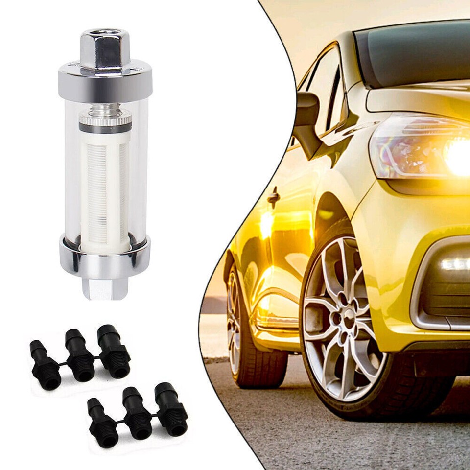 Universal 1/4" 5/16" 3/8" Chrome Gas Glass Reusable Washable - Foto 10