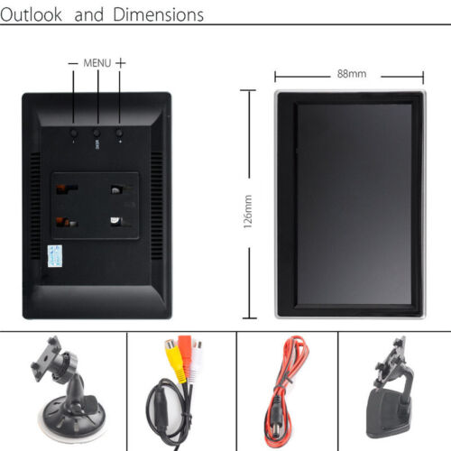 License Plate IR Night Reversing Backup Camera +Wireless 5" Color LCD Monitor - Picture 14 of 24