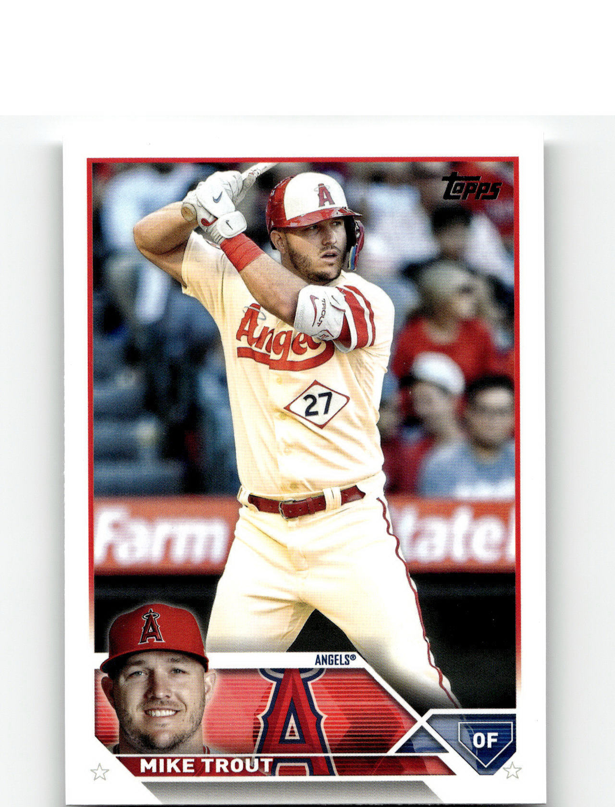 2023 Topps 27 Mike Trout   Los Angeles Angels