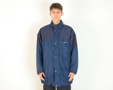 NIKE Mens XL Insulated Jacket Coat Football UK 45/47 Soccer Bench Hooded Top VTG