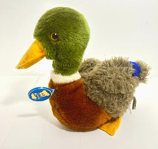 Vintage Dakin Plush Duck Mallard Drake Realistic Stuffed Animal 1982