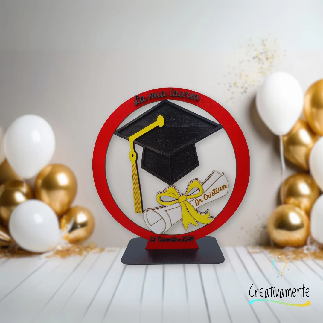 MINI CAPPELLO LAUREA SU CERCHIETTO, NERO
