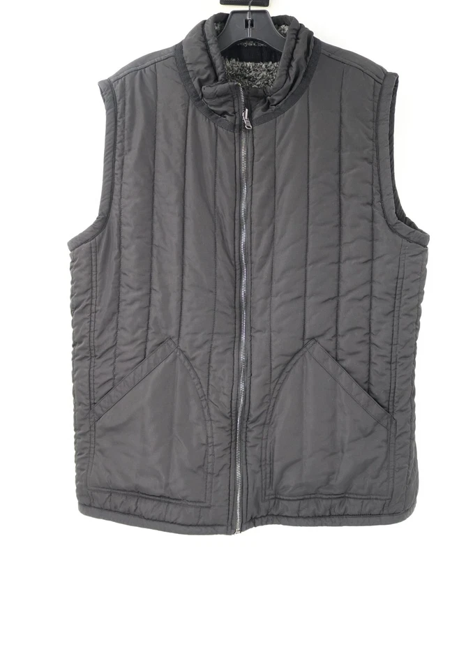 Carbon 2 Cobalt Reversible Vest Mens XL Sherpa Fleece Quilted Full Zip black - Image 2 of 4