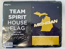 WOW! Michigan House Flag 28" x 40" by IPG Team Sports FAST FREE SHIP!